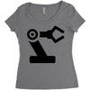 black robot Women's Triblend Scoop T-shirt