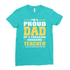 proud dad of a freaking awesome teacher. (yes she bought me this). fat Ladies Fitted T-Shirt