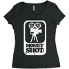 money shot Women's Triblend Scoop T-shirt