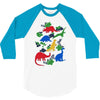 dinosaurs 3/4 Sleeve Shirt