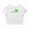 comma chameleon Crop Top