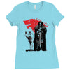 the king and the white wol Ladies Fitted T-Shirt