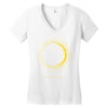 come the sun solar eclipse Women's V-Neck T-Shirt