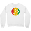 rasta lion head reggae dub step music dance Crewneck Sweatshirt
