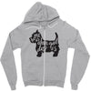 dog lover Zipper Hoodie