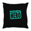 working class hero Throw Pillow