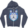the wolf Zipper Hoodie