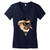 pug life Women's V-Neck T-Shirt
