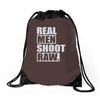 shoot raw Drawstring Bags