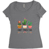 Cactus Women's Triblend Scoop T-shirt