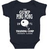 forrest gump   ping pong camp   cult film Baby Bodysuit