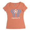 argentina 78 world cup 1978 retro football Women's Triblend Scoop T-shirt