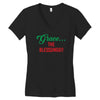 grace the blesssingg!! Women's V-Neck T-Shirt