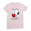 snoopy 2 Ladies Fitted T-Shirt