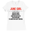 June Girl Hated By Many Ladies Fitted T-Shirt