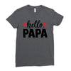 Hello Papa Ladies Fitted T-Shirt