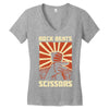 rock beat scissors Women's V-Neck T-Shirt