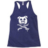 pig bacon cross bones pirate Racerback Tank