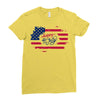 happy 4th of july Ladies Fitted T-Shirt