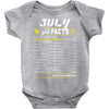 July Girl Facts Leo Baby Onesie