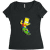 skater bart Women's Triblend Scoop T-shirt