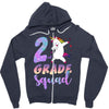2nd grade squad Zipper Hoodie