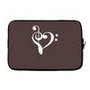 music heart rock baseball jersey Laptop sleeve