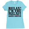 relax! i'm the best man Ladies Fitted T-Shirt
