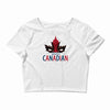 mouthy canadian Crop Top