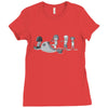 rebel attack Ladies Fitted T-Shirt