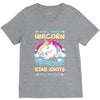 I Wish I Were a Unicorn So I Could Stab Idiots with My Head V-Neck Tee