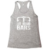 life behind bars cycling Racerback Tank