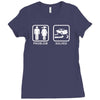 drifting   problem solved mens funny Ladies Fitted T-Shirt