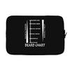 beard length chart Laptop sleeve