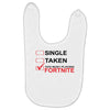 Too Busy Playing Fortnite Baby Bibs