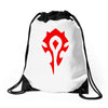 world of warcraft mists of pandaria horde Drawstring Bags