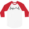 Heart Beats Mountain 3/4 Sleeve Shirt