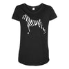 zebra pattern Maternity Scoop Neck T-shirt