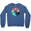 zentao symbol as evolution of the tao (yin yang) Crewneck Sweatshirt