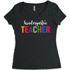 Kindergarten Teacher Women's Triblend Scoop T-shirt