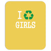 i recycle girls slogan text funny baseball jersey Mousepad