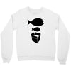 big fish little fish cardboard box   music t shirt Crewneck Sweatshirt