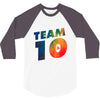 team 10 colorful 3/4 Sleeve Shirt