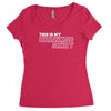 my drinking shirt funny Women's Triblend Scoop T-shirt