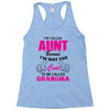 I'm Called Aunt Because I'm Way Too Cool To Be Called Grandma Racerback Tank