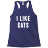 i like cats Racerback Tank