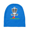 disc golf frisbee leaning on target basket innova Baby Beanies