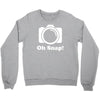oh snap camera Crewneck Sweatshirt