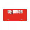 warrior License Plate