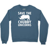 save the chubby unicorns Crewneck Sweatshirt